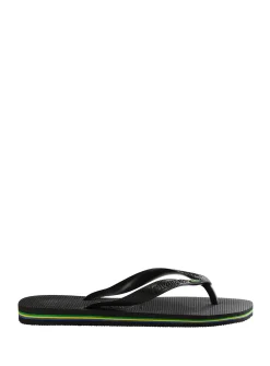 HAVAIANAS Brasil Flip Flops Black 39/40