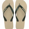 HAVAIANAS Top Logo Pop Up Flip Flops Cream 41/42
