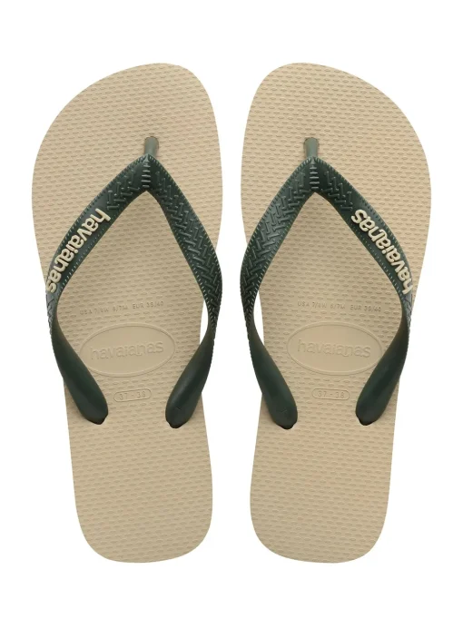 HAVAIANAS Top Logo Pop Up Flip Flops Cream 41/42