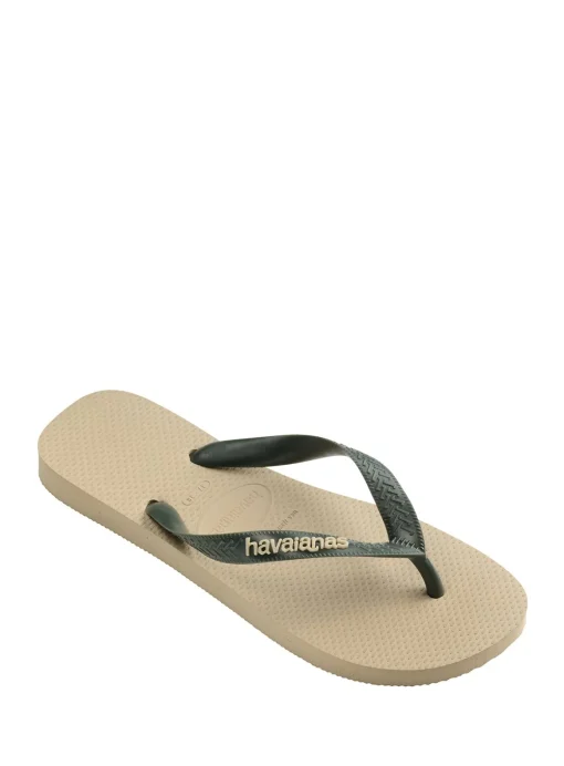 HAVAIANAS Top Logo Pop Up Flip Flops Cream 41/42