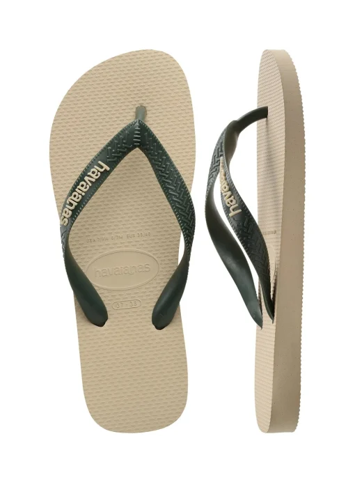 HAVAIANAS Top Logo Pop Up Flip Flops Cream 41/42