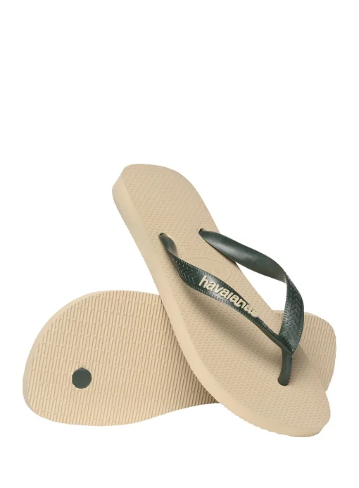 HAVAIANAS Top Logo Pop Up Flip Flops Cream 41/42