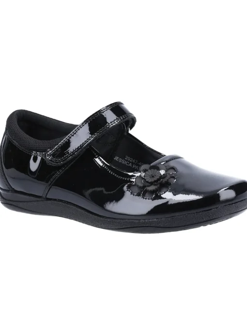 HUSH PUPPIES Jessica Senior Patent School Shoe 4