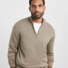JACAMO 1/4 Zip Funnel Knit Top 5XL