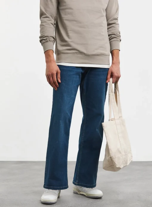 JACAMO Loose Fit Stretch Jean Mid Wash 42R