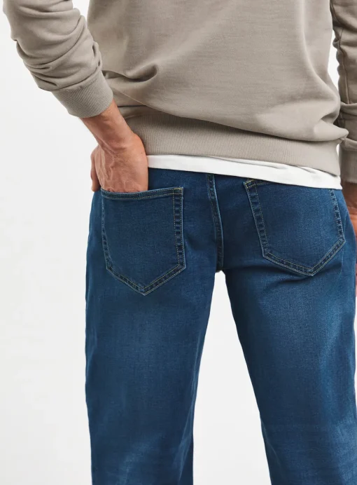 JACAMO Loose Fit Stretch Jean Mid Wash 42R