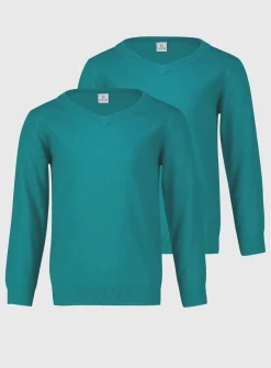 Jade V-Neck Jumper 2 Pack 4 years