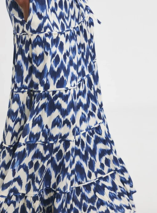 JD WILLIAMS Crinkle Tiered Maxi Skirt 8
