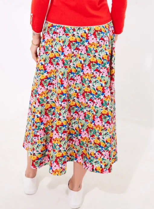 JOE BROWNS Lightweight Spring Floral Maxi Skirt 12