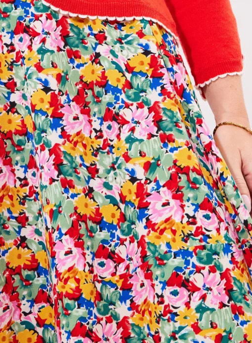 JOE BROWNS Lightweight Spring Floral Maxi Skirt 12