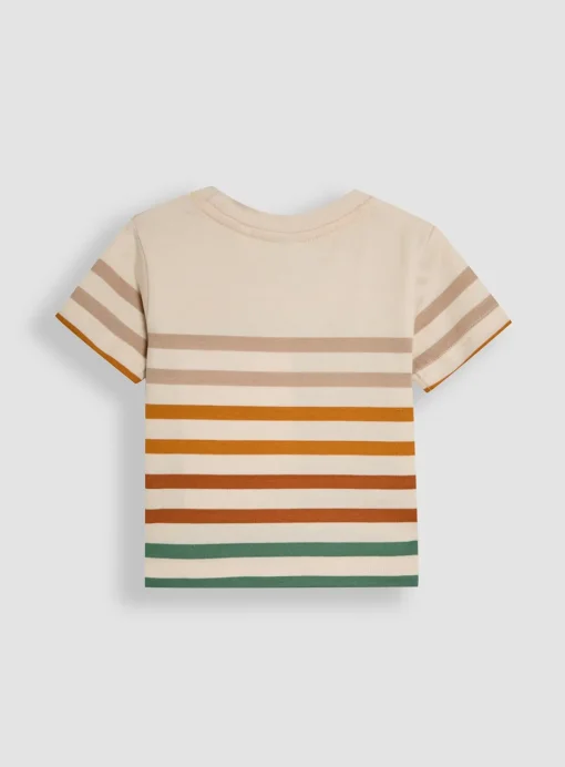 JOJO MAMAN BÉBÉ Lion Applique Pocket T Shirt Up To 3 mths