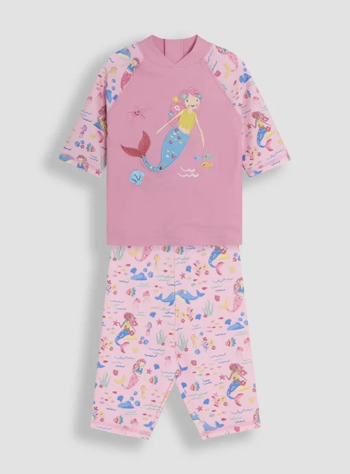 JOJO MAMAN BÉBÉ Mermaid 2 Piece Sun Protection Suit 2-3 Years