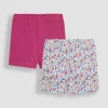 JOJO MAMAN BÉBÉ 2-Pack Floral Shorts 6-12 months