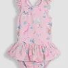 JOJO MAMAN BÉBÉ Safari Swimsuit With Integral Nappy 6-12 months