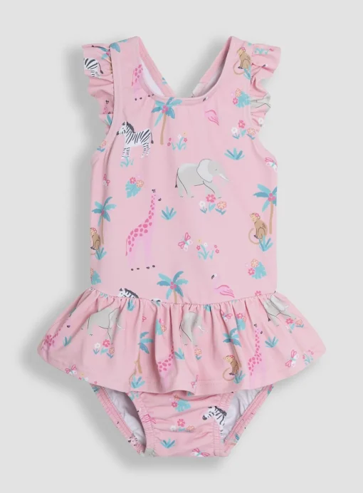 JOJO MAMAN BÉBÉ Safari Swimsuit With Integral Nappy 6-12 months