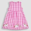 JOJO MAMAN BÉBÉ Unicorn Applique Gingham Dress 6-12 months