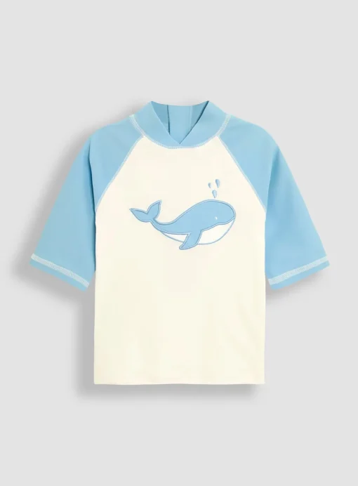 JOJO MAMAN BÉBÉ Whale 2 Piece Rash Vest Set 6-12 months