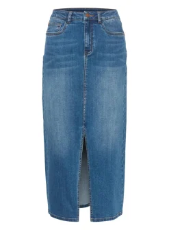 KAFFE Sinem Denim Midi Length Skirt 10