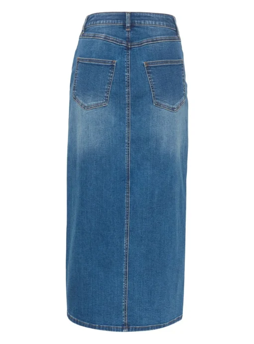 KAFFE Sinem Denim Midi Length Skirt 10