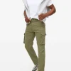 Khaki Cargo Trousers 34R