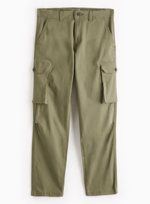 Khaki Cargo Trousers 34R