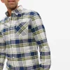 Khaki Check Slim Fit Oxford Shirt M