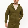 Khaki Classic Zip-Through Hoodie L