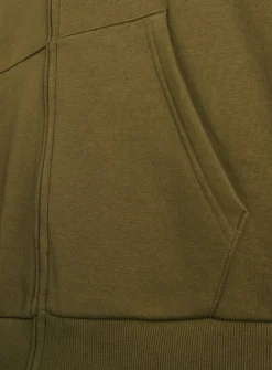 Khaki Classic Zip-Through Hoodie L