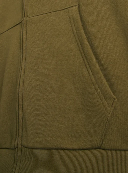Khaki Classic Zip-Through Hoodie L