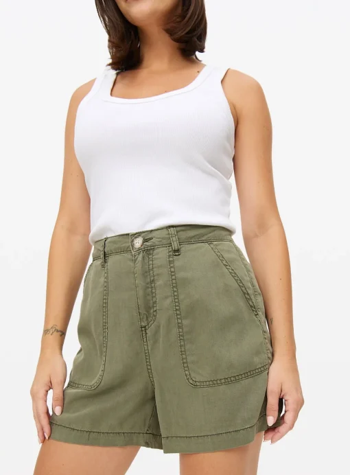 Khaki Utility Shorts 20