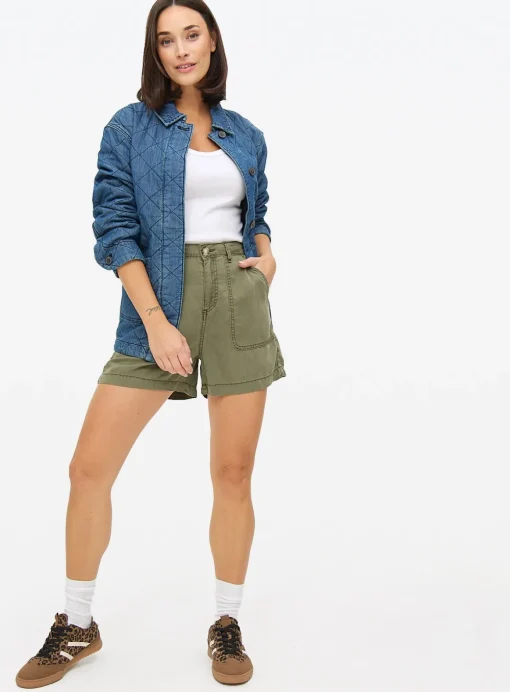 Khaki Utility Shorts 20