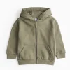 Khaki Zip-Through Hoodie 2-3 years