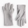 Light Grey Fleece Gloves One Size