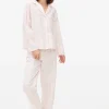 Lilac Stripe Seersucker Pyjama Bottoms 20