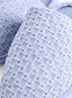 Lilac Waffle Sparkle Slippers S