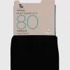 MATERNITY Black Opaque 80 Denier Tights M