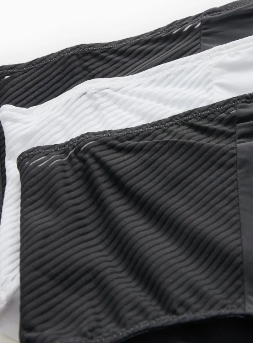 Mesh Stripe Full Knickers 3 Pack 18