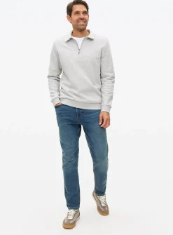 Mid Blue Ultimate Comfort Slim Fit Denim Jeans 44R