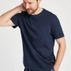 Navy & White Pyjama Top 2 Pack XL