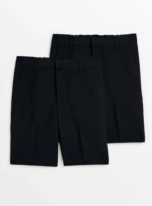 Navy Classic School Shorts 2 Pack 3 years