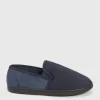 Navy Diagonal Square Full Slippers With Arch Support 8