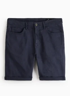 Navy Garment Dye Denim Shorts 42