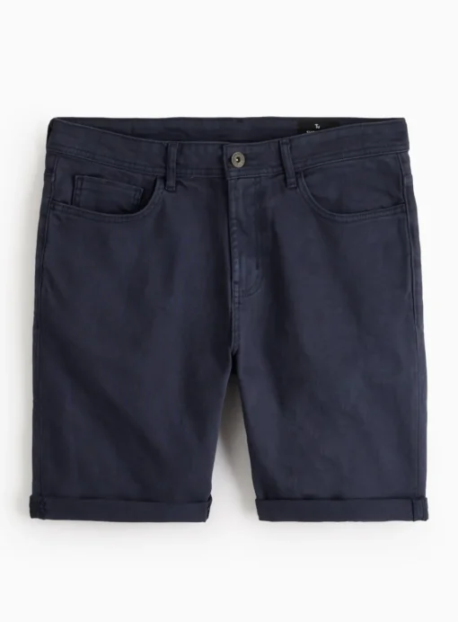 Navy Garment Dye Denim Shorts 42