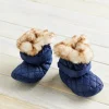 Navy Quilted Snow Boots 9-12 months