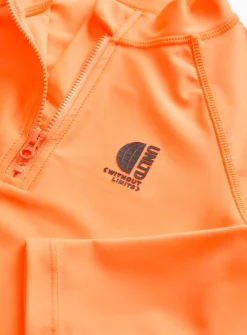 Neon Orange Long Sleeve Rash Vest 11 years