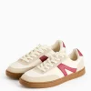 Neutral & Red Retro Low Trainers 10