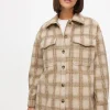 Neutral Checked Shacket 10