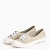 Neutral Low Lace Canvas Trainers 8