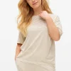 Neutral Stripe COOLMAX® Blend Co-ord Pyjama Top XL