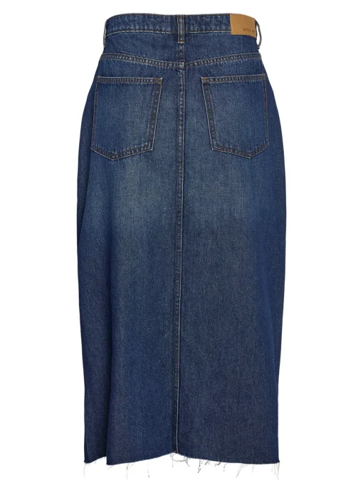 NOISY MAY Denim Skirt With Back Slit S/UK8